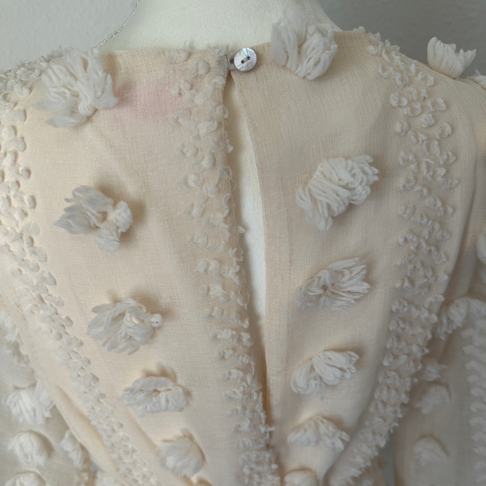 Pink Lily Cream Textured Dress - Picture 6 of 9